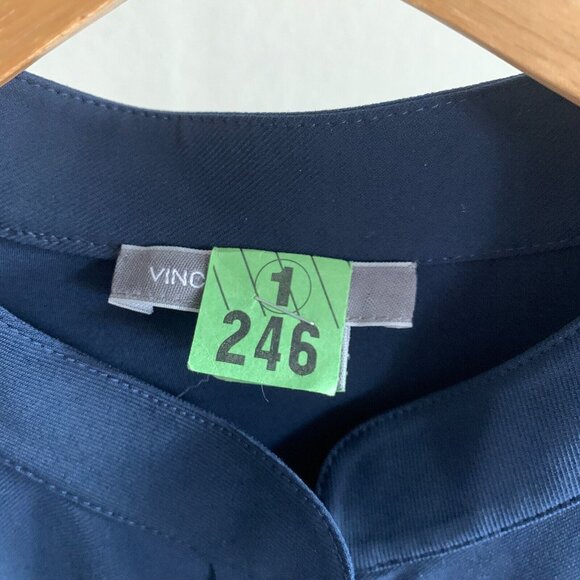 Vince. Jumpsuit Womens Size 10 Coastal Cap Sleeve Drawstring Stretch Zip Up - Picture 5 of 15